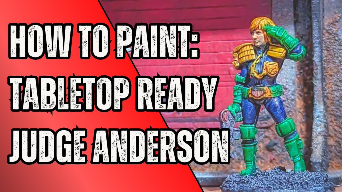 A quick and dirty PSI Judge Anderson by @WarlordGames and @2000AD - Used speed paints to produce a swift and tabletop-ready model.

youtu.be/iGW_uZTXxzc