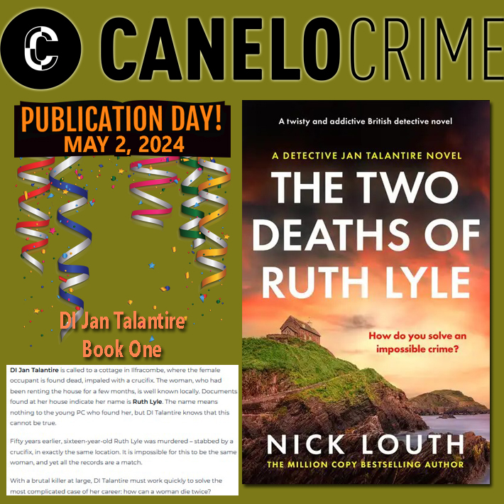 Wishing a very happy #PublicationDay to Nick Louth! His novel #TheTwoDeathsOfRuthLyle is published today by @canelo_co @CaneloCrime @NickLouthAuthor #NewBook #Fictionophile #AnticipatedRead #PoliceProcedural #CrimeFiction #NickLouth #bookbloggers #booklovers #HappyPubDay