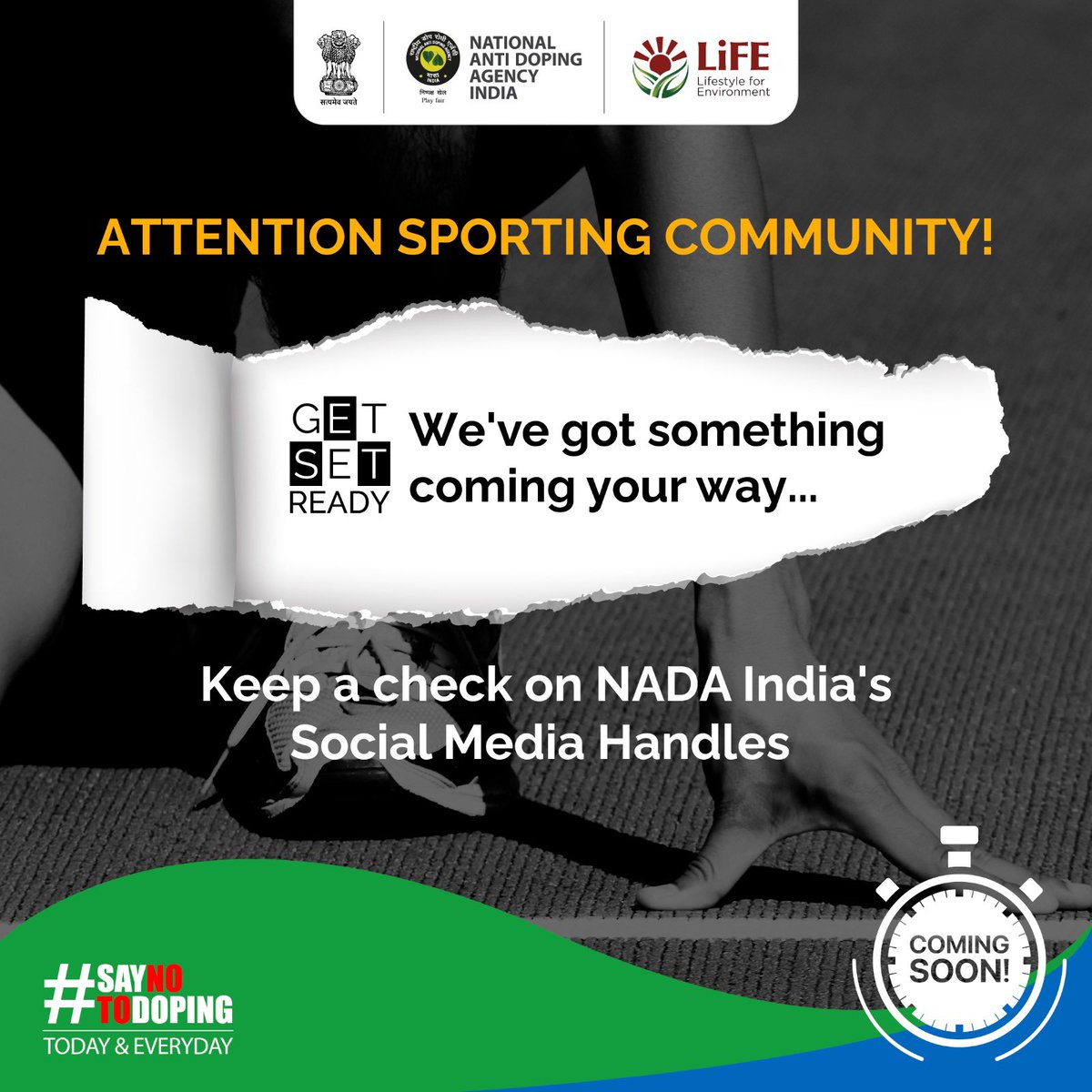 Get ready to ignite your curiosity with NADA India’s upcoming campaign! 

Stay tuned...

#paris #olympics #sports #games #athletes #PlayFair #CleanSport #NoDoping #PlayTrue #SayNoToDoping #SpeakUpAgainstDoping #Win4Real #UnitedbyValues