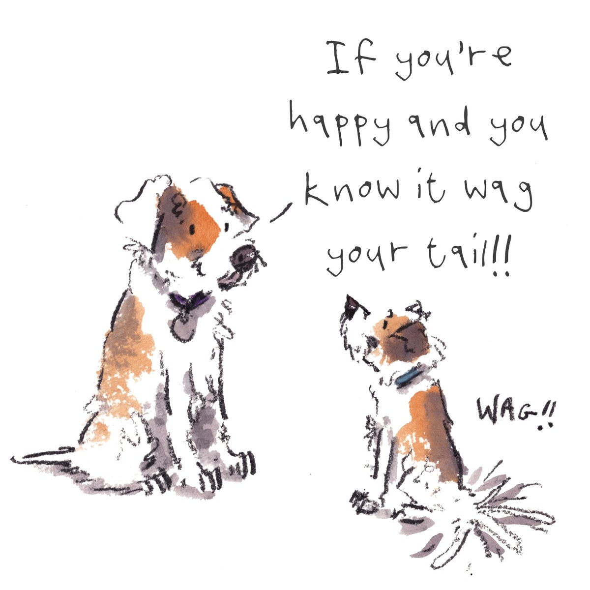 I hope that you are having a really fab day so far, lovely people and lovely dogs. Hooray for happy wagging. I'm wishing you the very best for the rest of your day. #hoorayfordogs #jackrussell #puppy #happy