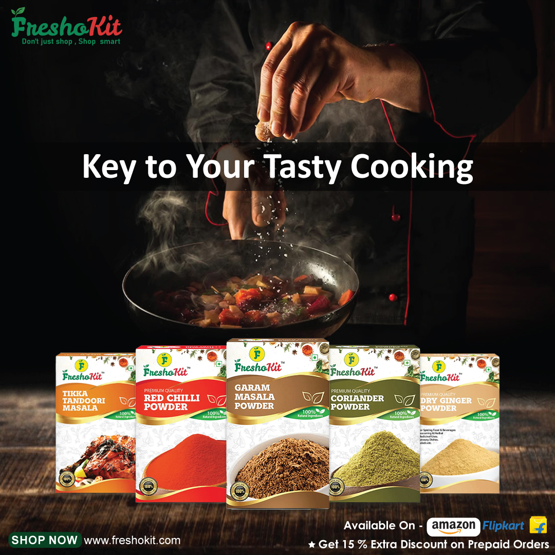 Unlock the flavor potential of your Freshokit ingredients with these spice-savvy tips. 🌶️✨ . . Order Now: -freshokit.com/cg/spices . #CookingMagic #FlavorFusion #spices #food #foodie #foodporn #indianfood #herbs #instafood #cooking #yummy #homemade