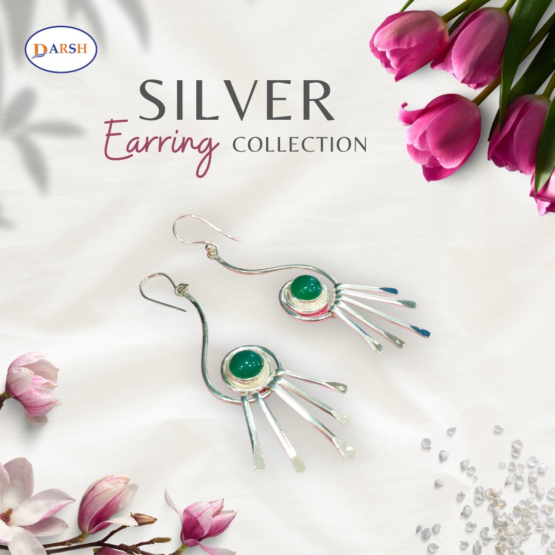 Sparkling with elegance, these captivating green stone silver earrings are a must-have for any jewelry collection.

Contact us now - 9887293517

#darshsilver #925silver #925silverjewelry #jewelrydesigner #silverjewelry #silverearrings #earringslover #jaipurjewellery #earrings
