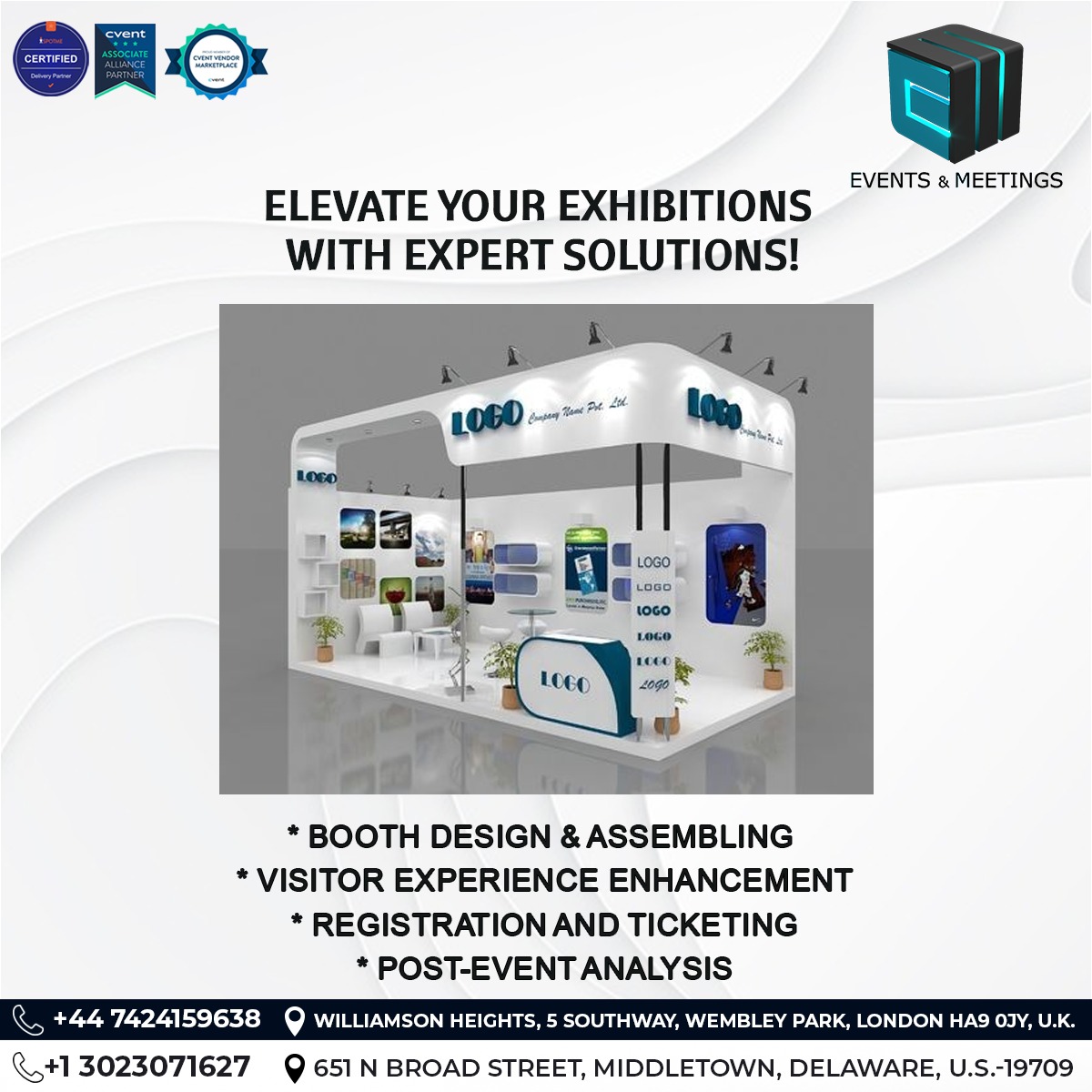 Transform your exhibitions into unforgettable experiences with our expert solutions! 

🌐 eventsandmeetings.co

#ExhibitionExperts #TechForEvents #EventExcellence #cvent #spotme #eventtechsolutions #eventsandmeetings