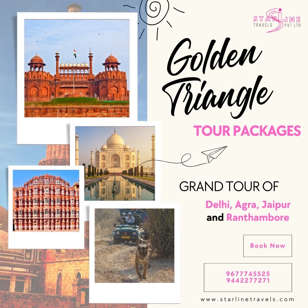 Grand tour of Delhi, Agra, Jaipur and Ranthambore - 7 Nights / 8 Days.

Book Now: starlinetravels.com/locations/gold…

#starlinetravels #travel #art #travelblogger #landscape #summer #explore #trip #vacation #goldentriangle #delhi #redfort #jaipur #pinkcity #ranthombore #agra #tajmahal