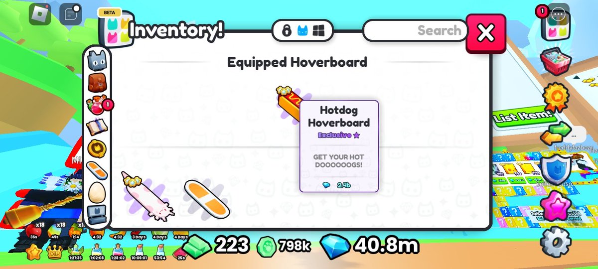 TRADING 40M AND HOTDOGS HOVERBOAR

MLF ANY HUGE

#ps99 #tradingps99 #PetSimulator99 #ROBLOX