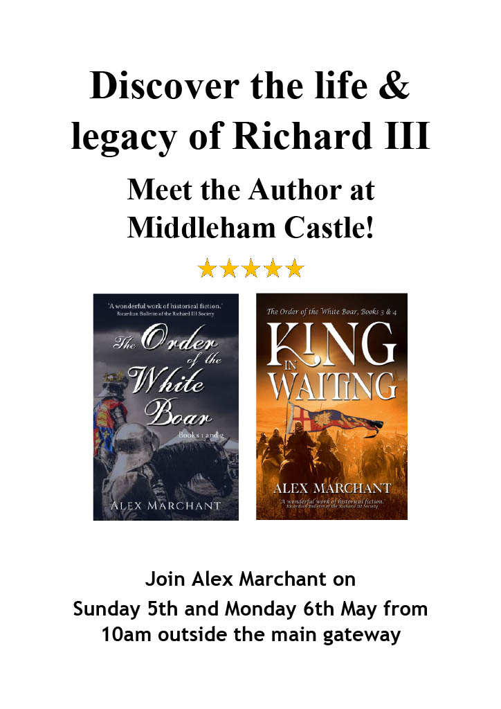 Will you be in or near #Wensleydale this coming Bank Holiday weekend?
Do call in at Middleham Castle if you are - I'll  be there on Sunday and Monday with all my books, Made Marion Art prints, and lots of other authors' work too!
#RichardIII
#Middleham
#YorkshireDales 
#bookevent