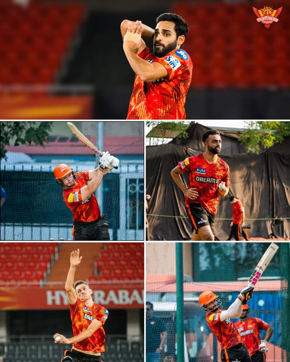 SRH is training hard to beat the table of the toppers😎😎
#SRHvRR #ipl2024updates