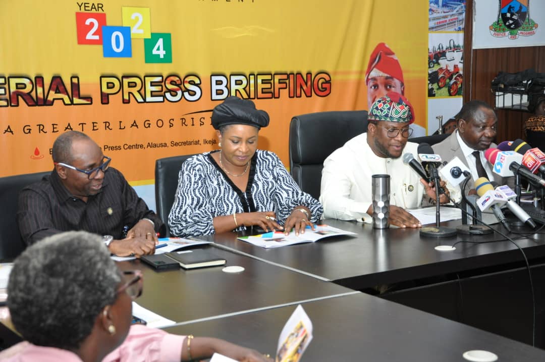 2024 Ministerial Press Briefing Ministry of Wealth Creation & Employment Addresses the Press

@jidesanwoolu @drobafemihamzat @gbenga_omo @gboyegaakosile @LagosHOS @Mr_JAGs @BSaluHundeyin

#2024MinisterialPressBriefing
#LASG #AGreaterLagosRising