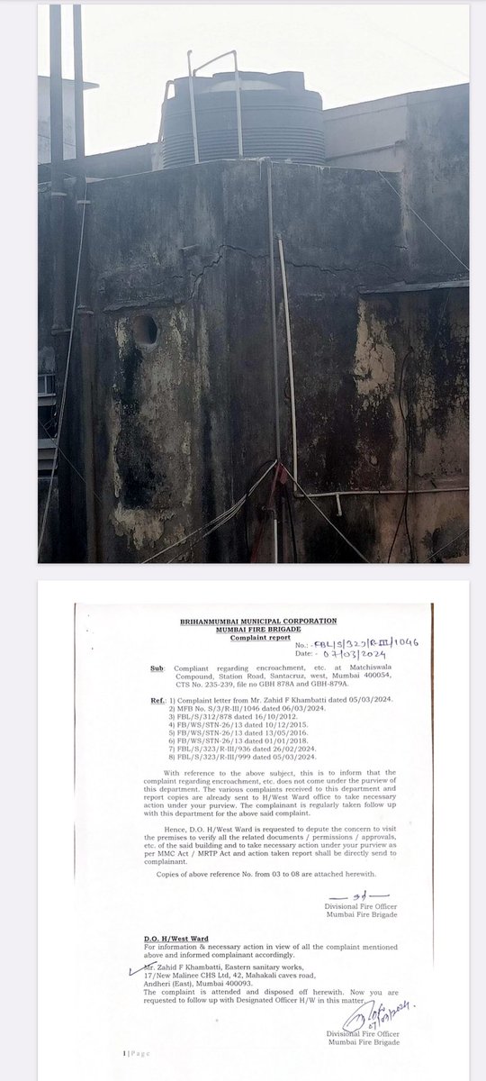 @CMOMaharashtra @Dev_Fadnavis @mybmc @mybmcWardHW @mybmcSWM @Hetalgalabjp @ShelarAshish @MadhuraKarekar @VVVispute @richapintoi Elsewhere as I checked on Google installation of booster pump on water mains attracts penal criminal action,but in all benevolence,for reasons obvious the said violation is conveniently ignored @Matchiswala compound, Station Road, Santacruz West by MCGM official of H West,Sick No