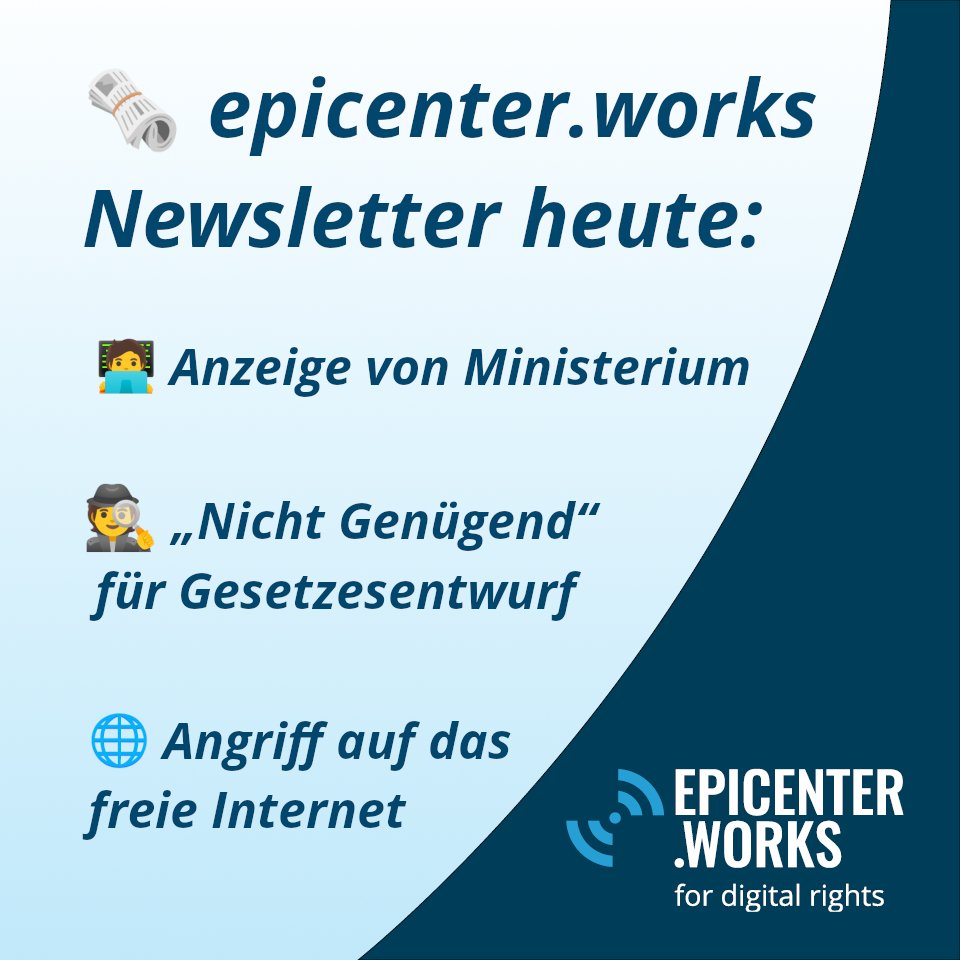 Jetzt gleich zum epicenter.works Newsletter anmelden! 😊 Heute: 🇦🇹 großer Aufholbedarf in der IT-Sicherheit, Gesetzesentwurf zum #Bundestrojaner & Angriff auf das offene und freie Internet.