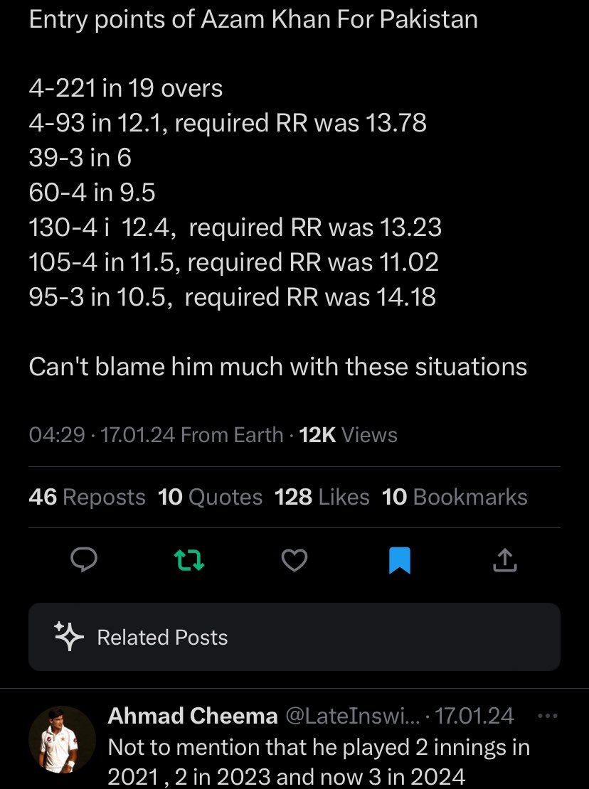 Perfect way of showing that you don’t know how to look at numbers with context, just to run agendas 
Imagine doubting players like Haris and Azam who’ve proven their ability time and again in T20 cricket