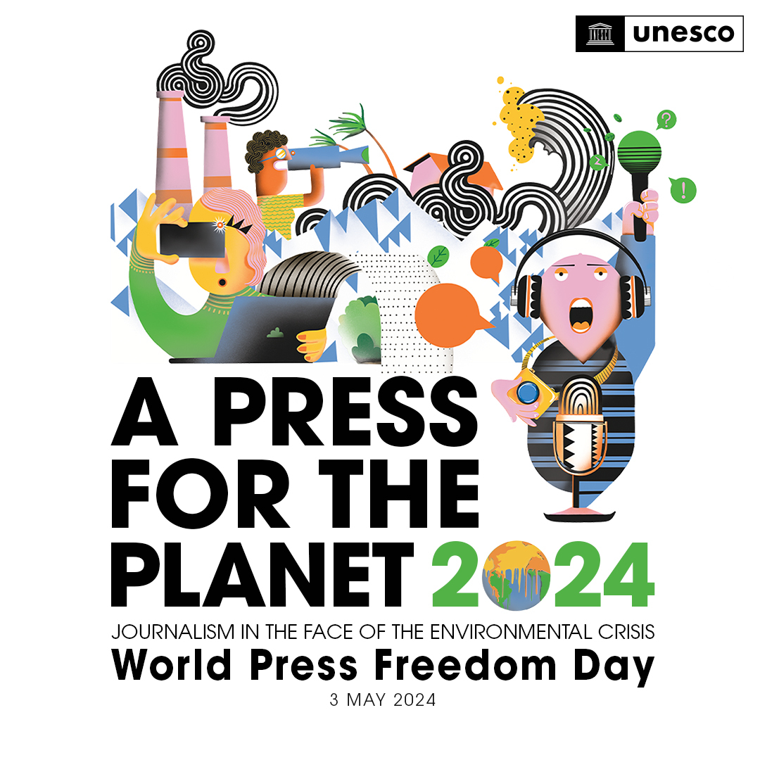 Protecting those who protect our planet! Tune in to @UNESCO's #WorldPressFreedomDay Conference in #Chile, highlighting the threats faced by environmental journalists. Let's unite to safeguard #PressFreedom and environmental voices worldwide! unesco.org/en/articles/wo…