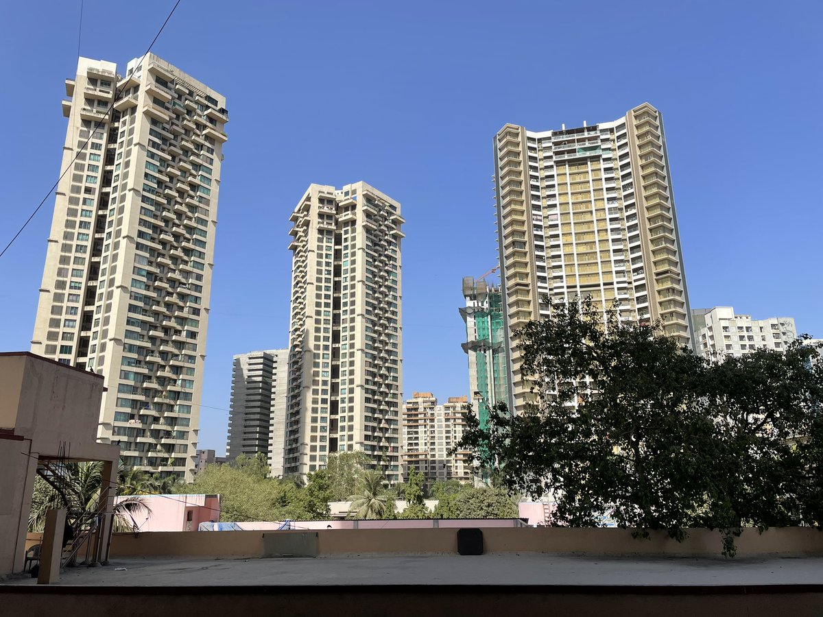 Visited Andheri West for a podcast. Roads were obviously a colossal disaster. Footpaths were good for adventure seekers. But then…the clear blue sky made it worth it.