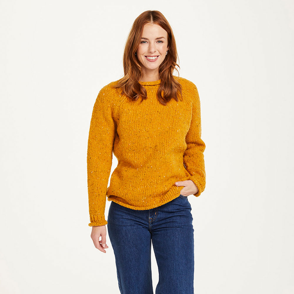 Now available online the Aran Woollen Mills Mustard Crew Neck Sweater 🌞

trionadesign.com 

#IrishMade #WoolSweater #Triona #Donegal