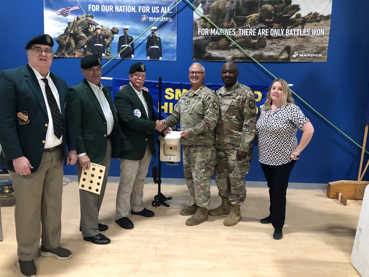 The US Army Special Forces Association, Chapter 84, Hampton Roads provided a $2,000 donation to the SHS JROTC Packer Battalion Rifle Team to purchase an electronic target for their rifle range. We appreciate Chapter 84's support of the program and our students.
