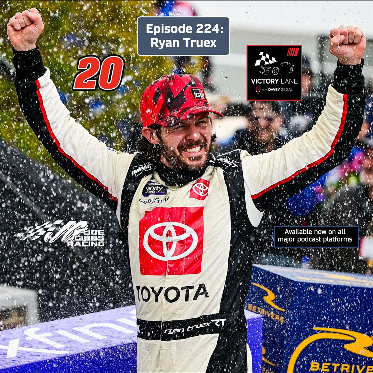 🚨 Victory Lane, Episode 224 🚨 🌟 Guest: @Ryan_Truex 🌟 ✌🏼 Another @MonsterMile win 🏁 Why this win was so different 🤢 Holding his breath at the end 📈 Finding rhythm as a part-timer 🧠 All in with @JoeGibbsRacing 🏆 No more room for trophies? 🎧 → bit.ly/Truex-224