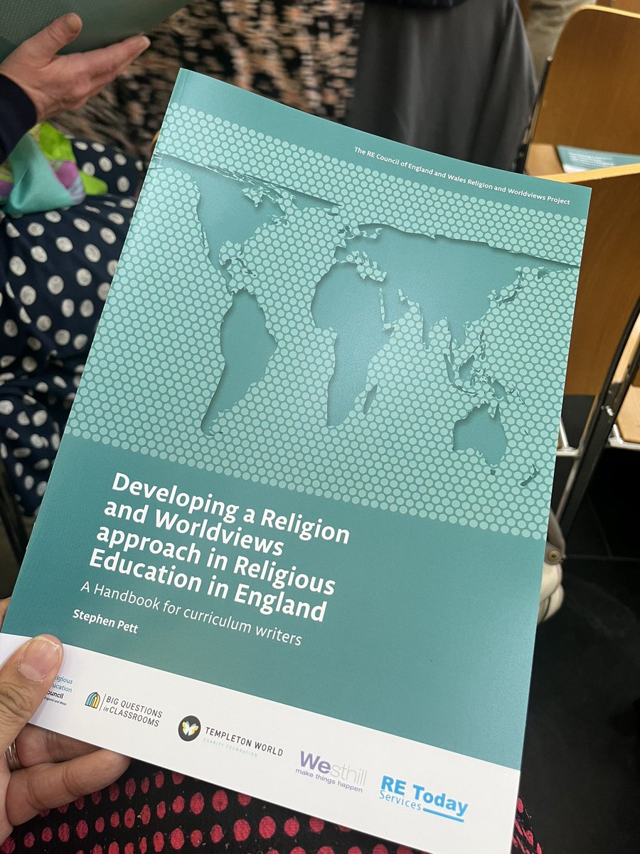 Excited to be at @RECouncil’s launch for a Religion and Worldview Approach in RE for England.
