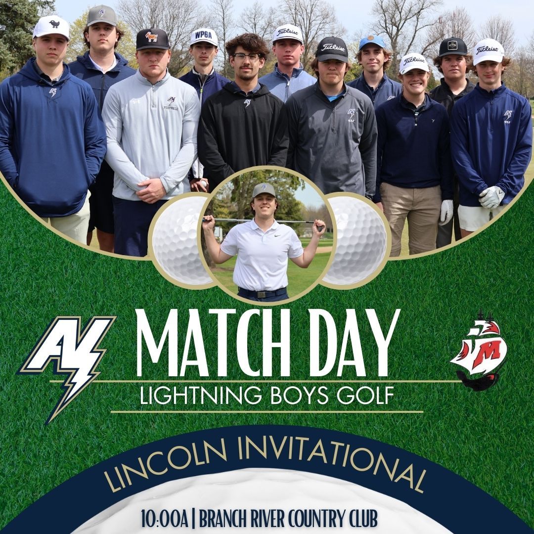 ⚡️🏌️‍♂️Lincoln Invite!
The Lightning golfers head to High Cliff Golf Course to hit the links for an FVA match! This time with Hortonville!

📍Branch River Country Club
⛳  Hosted By Manitowoc Lincoln
🕙 First Tee times at 10:00am

#GoNorth