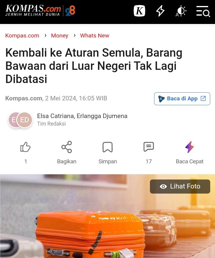 Setelah di Gempur Habis-habisan oleh Netizen +62 Akhirnya Pemerintah tidak lagi membatasi jenis dan jumlah barang bawaan penumpang dari luar negeri termasuk oleh-oleh KEDAULATAN TERTINGGI ADA DI JEMPOL NETIZEN BUKAN DI GEDUNG @DPR_RI !!