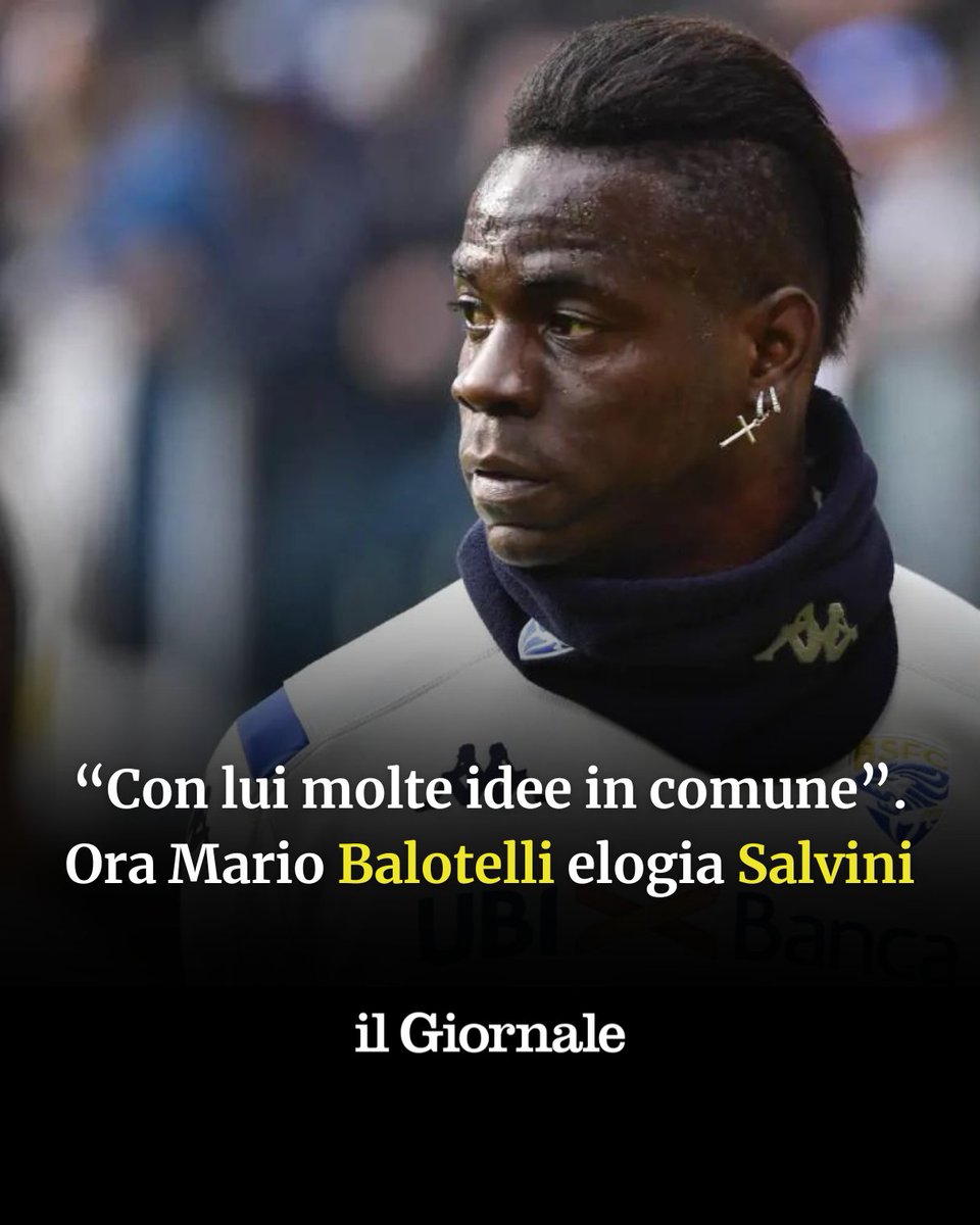 Incredibile, ma vero. Pare che Mario #Balotelli abbia rivalutato Matteo #Salvini. Nel corso degli anni fra i due non sono mancati attriti, con posizioni spesso opposte e accese sul tema dello #IusSoli e non solo. Ma ora le cose sembrano cambiate.

➡️ cstu.io/7790e1