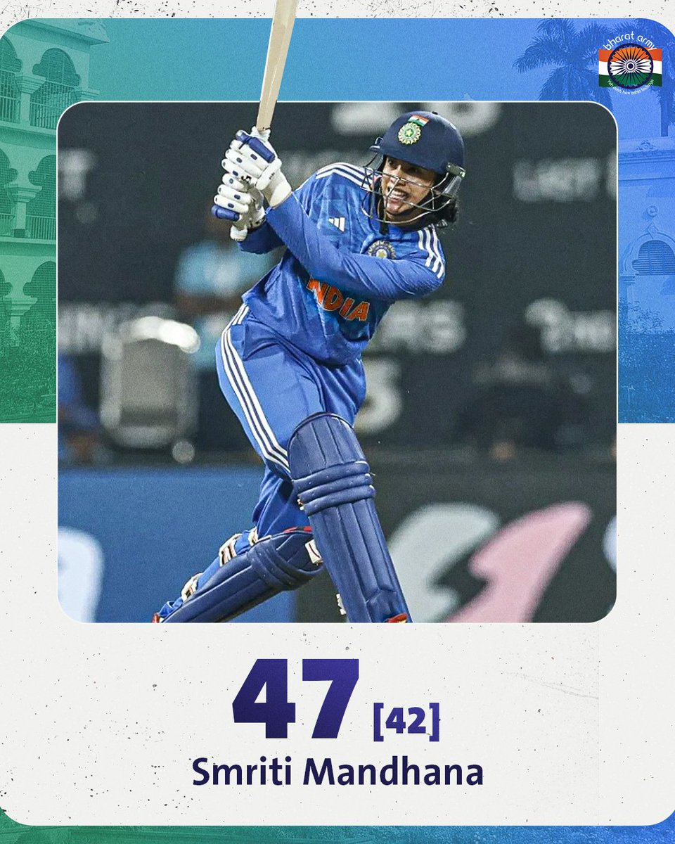 🙌🏼🇮🇳 Rock-solid innings from Smriti Mandhana! Anchored the chase, making it a smooth ride for Team India. 📷 Getty • #SmritiMandhana #BANvIND #BANvsIND #TeamIndia #BharatArmy #COTI🇮🇳