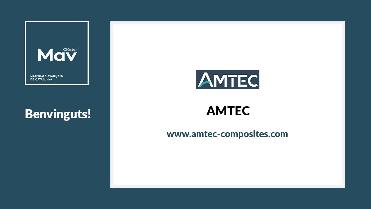 🎉Donem la benvinguda a un nou soci: #AMTEC! 💼Són experts en l'anàlisi del comportament mecànic i la fractura de materials compostos i adhesius i es fonamenten en més de 20 anys d'investigació🔝 👏Celebrem la incorporació d'aquesta start-up innovadora! clustermav.com/organization/2…