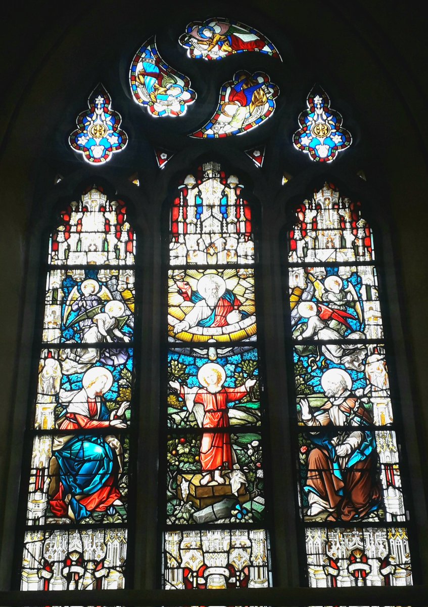 I popped into St Catherine's on Meath Street earlier this afternoon. This window is to the north of the high altar.