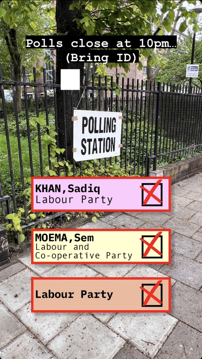 Polls close at 10pm (Bring ID). 
#VoteLabour #VoteSadiq #VoteSem
@SadiqKhan @Semakaleng @LondonLabour