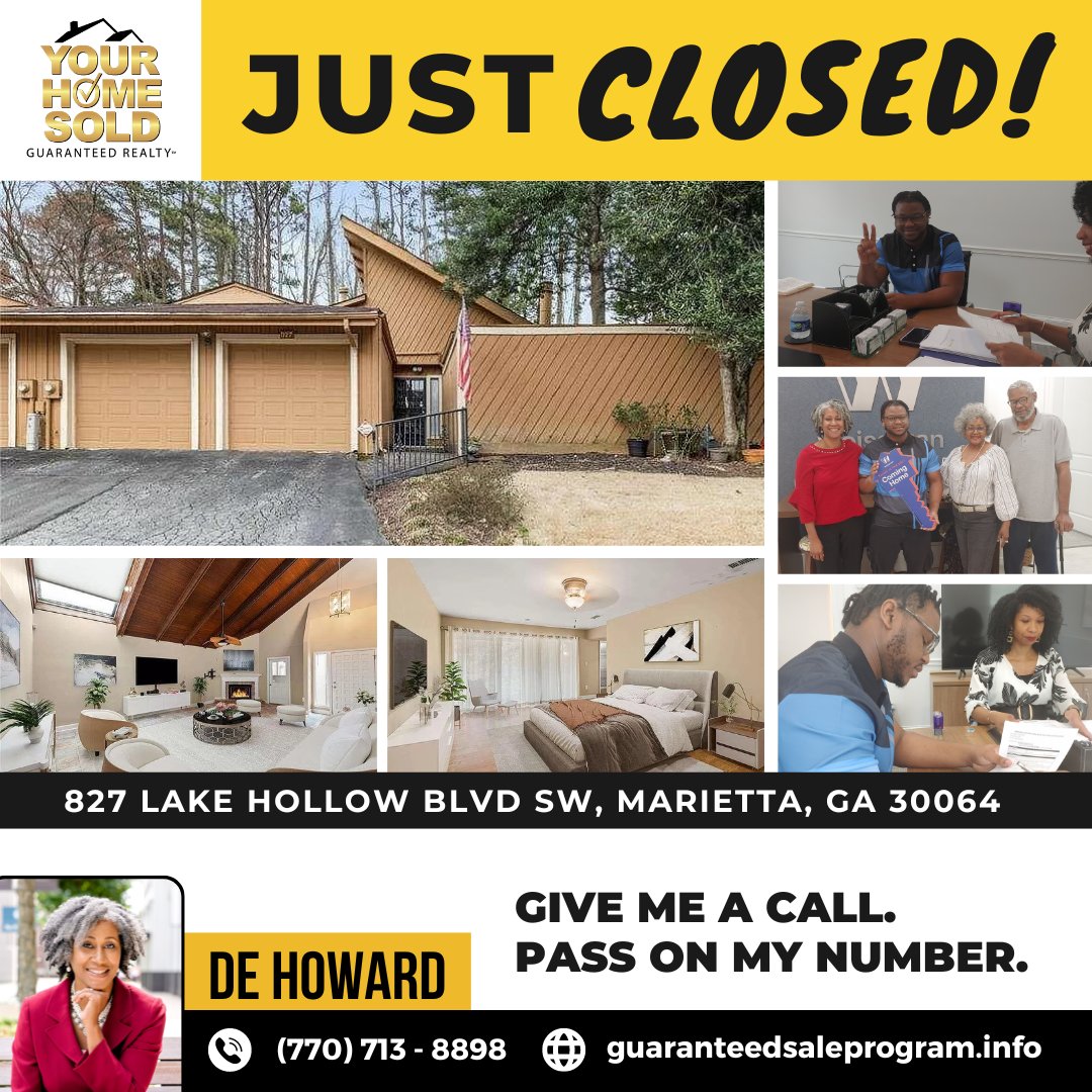 Congratulations, Steavin! After 2 years, he is officially a homeowner. I'm sure your parents are glad also. They came to the closing to make sure that it really happened. 😂

#TheDeHowardTeam
#YourHomeSoldGuaranteed