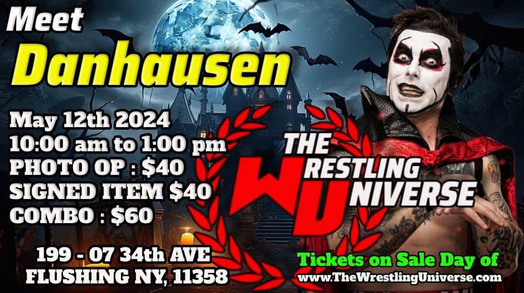 Meet #AEW Superstar Danhausen from 10am-1pm at The Wrestling Universe store. Tickets & Merchandise will be available the day of…. TheWrestlingUniverse.com
