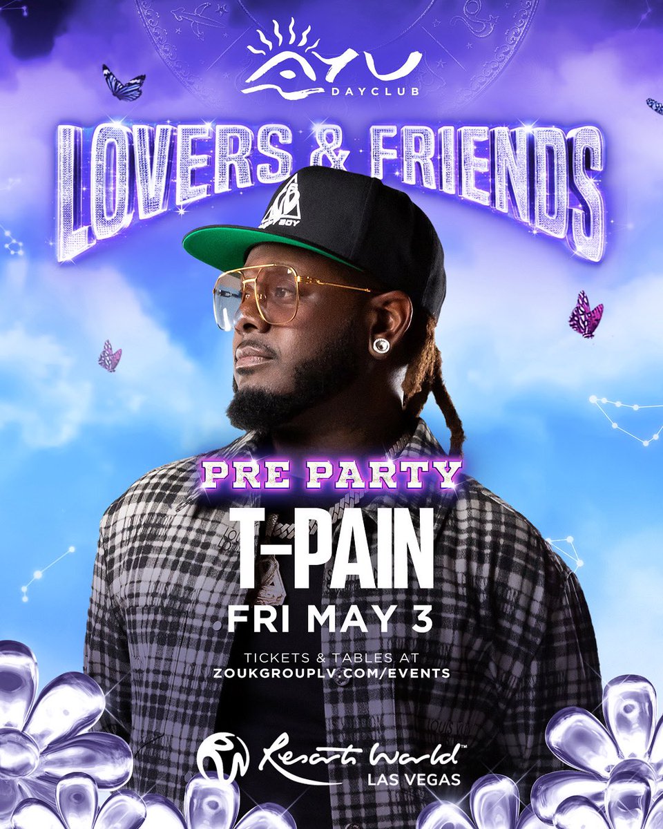@loversandfriendsfest pre party w/ @tpain at @ayudayclub Tomorrow Day, Friday Day, May 3rd ! 🎉🎊🌴

You don’t want to miss out on this! Time to party hard!

TEXT me for VIP Guestlist, Bottle Service, & Reservations at (562)331-1131