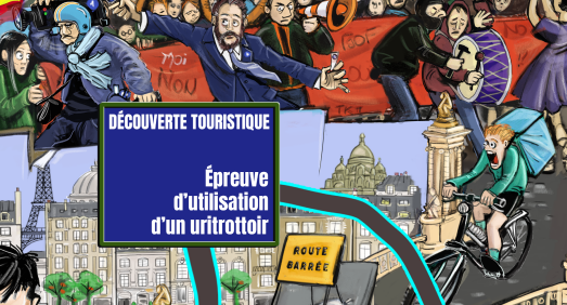 ⬇️ 3/7 Les défis du jeu ? Tu dois passer des obstacles de la vie parisienne complètement dingues comme l’épreuve de « l’uritrottoir », de « la forêt urbaine », de « la reconnaissance faciale » ou du « plug géant ».