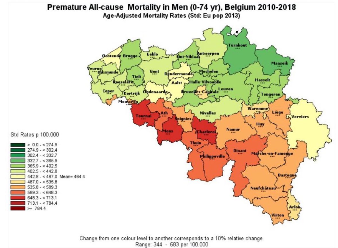 The Social Determinants of Health (pre-covid data) 
#belgium #PublicHealth