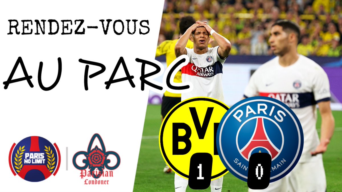 ❤️💙📺 Live « Paris ne dort jamais » sur Dortmund-PSG ce soir dès 21h00 @Xparisnolimit x @ParisianLDN ⤵️ youtube.com/live/3JeYyR0u7… twitch.tv/parisnolimit