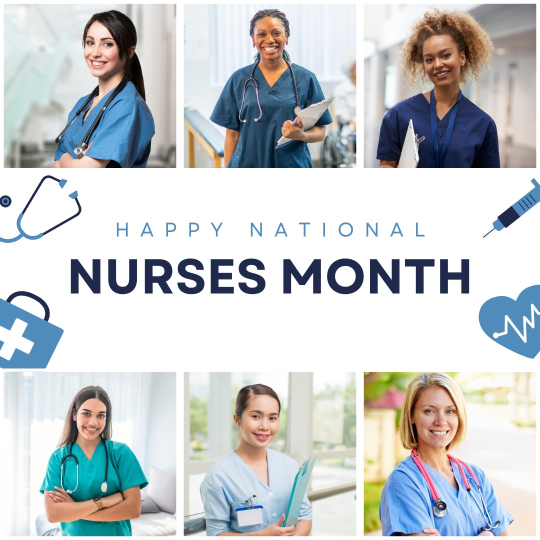 In the month of May we celebrate National Nurses Month! Thank you to all of the nurses who go above and beyond every day making this world a better place!
#nursesmonth #nationalnursesmonth #nurses #healthcareprofessionals #celebrate