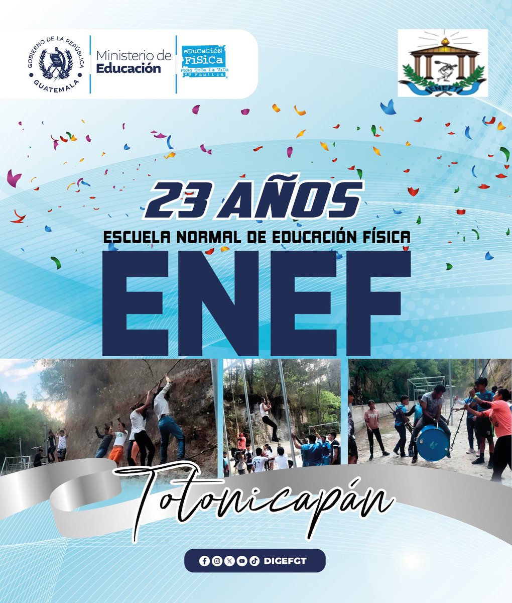 Celebramos 23 años de aprendizaje, crecimiento y comunidad. Cada año ha sido un capítulo en nuestra historia compartida, marcado por logros, desafíos superados y momentos de alegría.

¡Felicitaciones por 23 años de excelencia educativa! 🌟

#Digef #EducaciónFísica