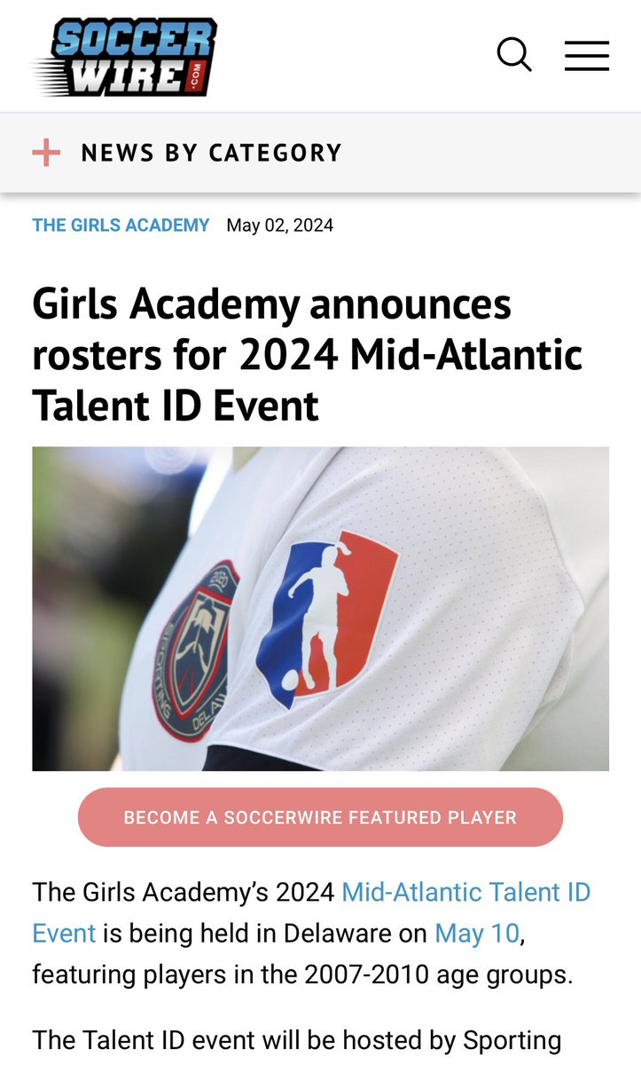 Excited about the recognition 🫡@GAcademyLeague @TheSoccerWire @ImYouthSoccer #workhard #playhard