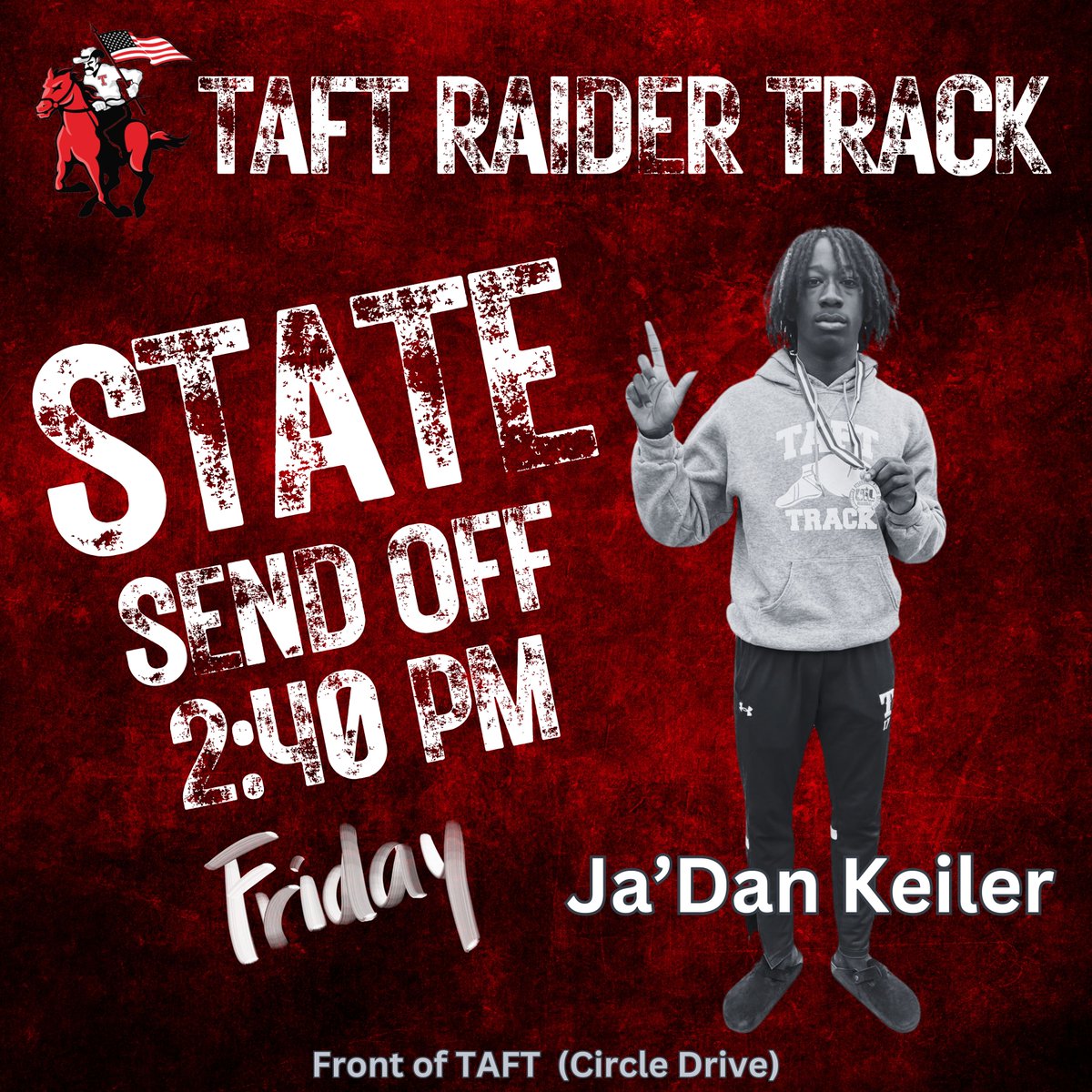 BE THERE!!! Let's Go Ja'Dan!!! We are proud of you!!! #statebound #raiderpride