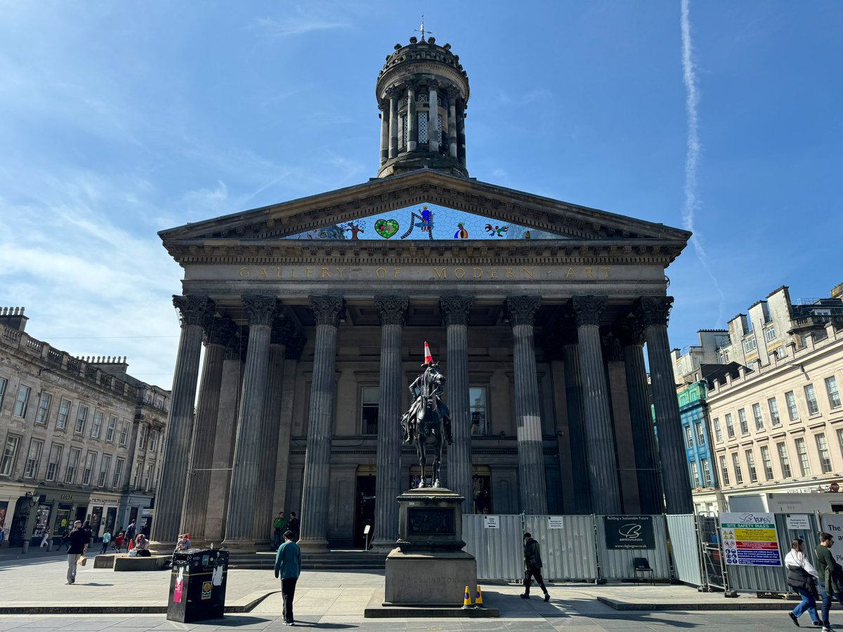 Nice to see the scaffold down today, just painting the doors left to finish off to complete this phase of works! Hopefully someone from GCC can shift the rogue bin… @johngilbertarch