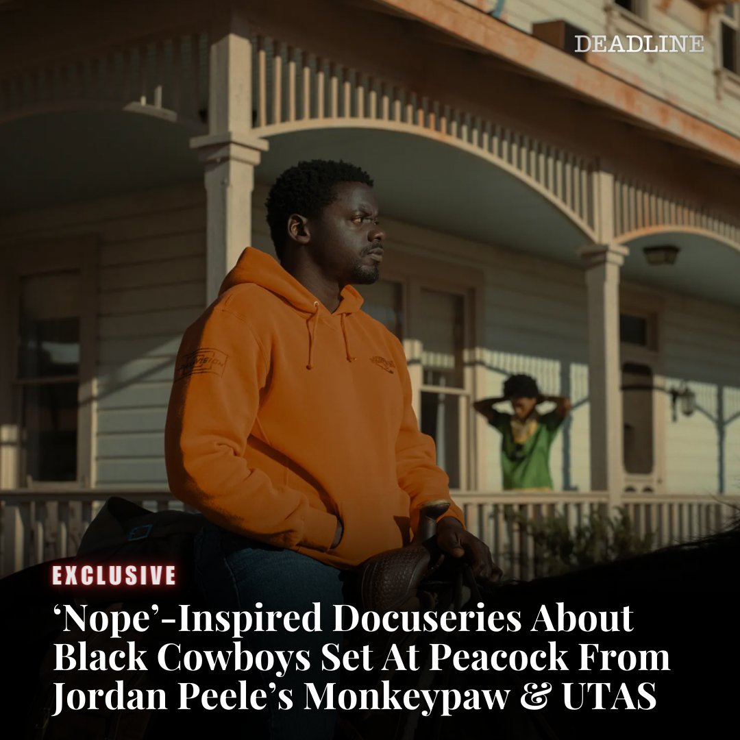 EXCLUSIVE: Produced through his Monkeypaw Productions label, Jordan Peele’s ‘Nope’-inspired docuseries will unmask the forces that erased the identity of the Black cowboy from frontier history and present bit.ly/3UqwOmV