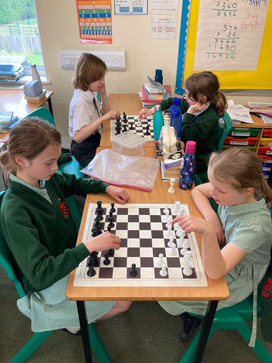 There were some big fixtures at chess club today. ♟️