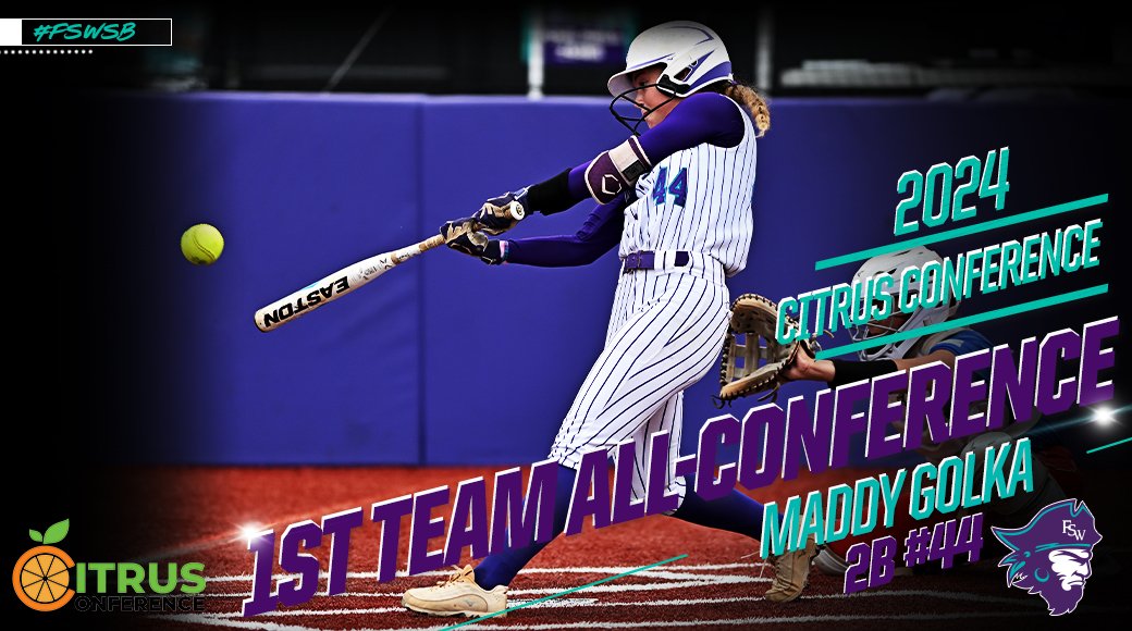 Our first of 8⃣ 1st Team All-Conference selections is sophomore second baseman Maddy Golka.  Golka hit .371 with 13 doubles and 26 RBIs for the Bucs this season.