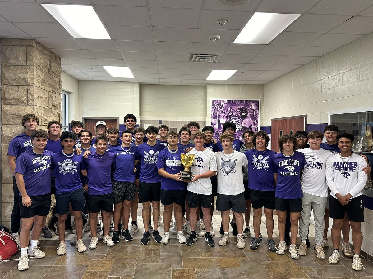 Congrats to Coach Dutka and the Ridge Point Varsity Baseball Team, 20-6A District Champions.