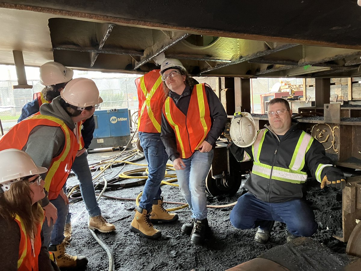 Our Marine Mechanical Design students had a great tour of NewDock Shipyard in St. John’s today. What a great experience for our students to see the operation of a working shipyard right in our backyard. As well as talk to former graduates of our program about their careers.