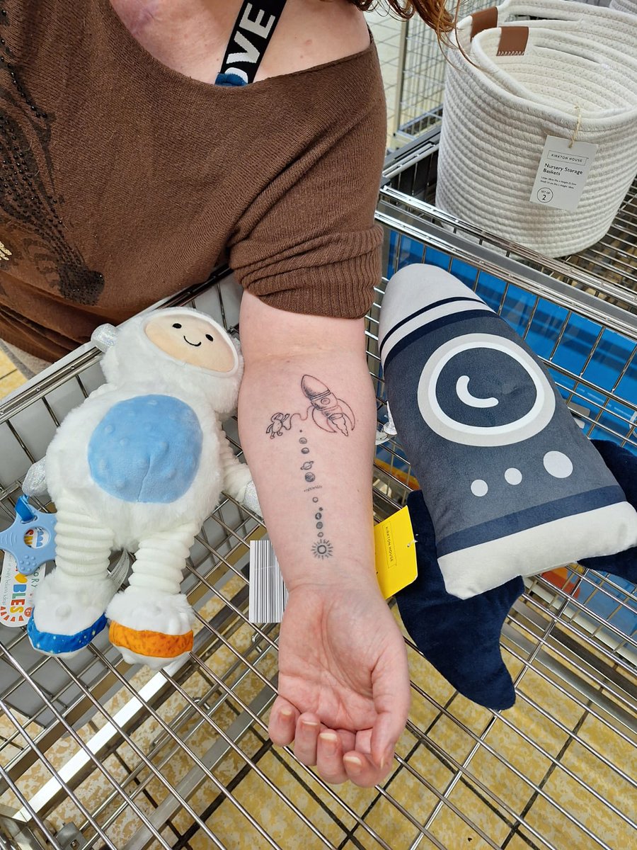 @AldiUK it's like you saw my tattoo! Designed by my sons -Daniel, aged 13 and Andrew, aged 11.