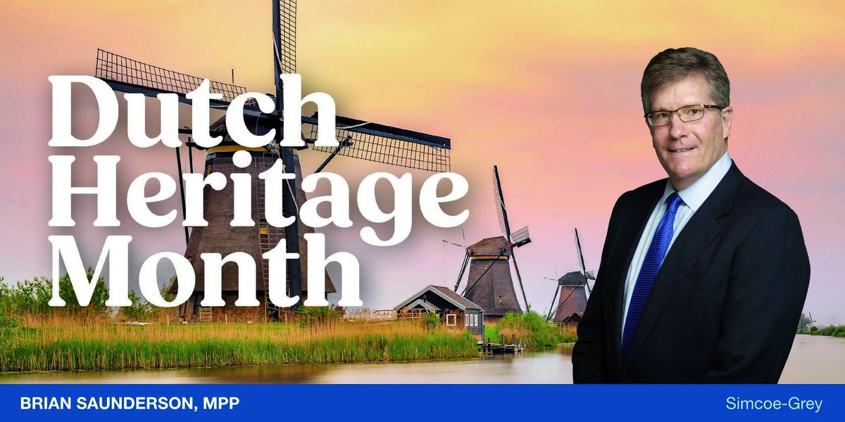 As we celebrate the beginning of #DutchHeritageMonth, let’s take a moment to connect, learn, and recognize the contributions of Dutch Ontarians to our province’s success. Happy #DutchHeritageMonth!