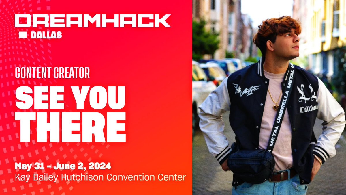 I'm really excited to be attending Dreamhack again this year in Dallas as a content creator 🫶 Who will I be seeing there?