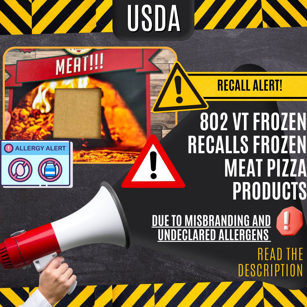 🔎 Discovered during routine FSIS verification activities. FSIS determined that the product contained soy, which was not declared on the label. #foodsafetymuse #foodsafety #ecommerce #fda #agriculture #food #pizza #foodallergy #allergen #frozenpizza #meat