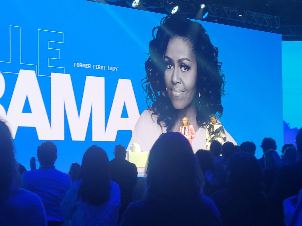 Listening to Michelle Obama!!!
#Qualtricsx4