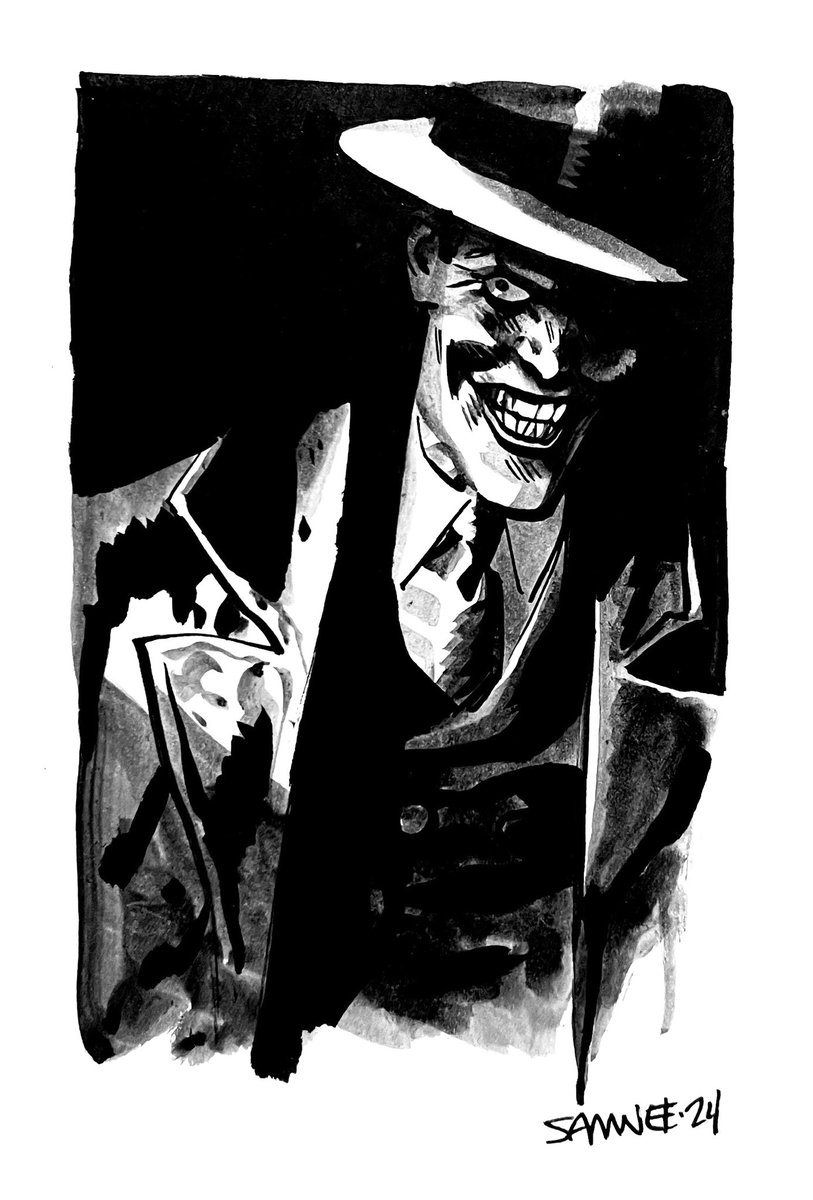 Another ink wash villain today 🤷🏻‍♂️ 🤡 THE JOKER🃏